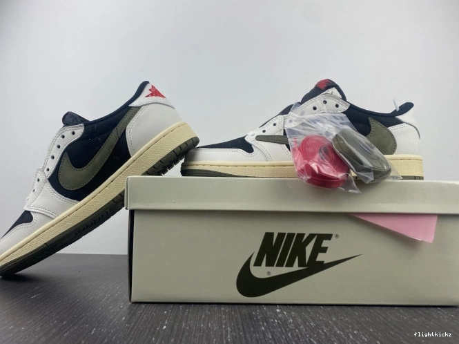 Air Olive Jordan x 1 Travis OG DZ4137-106 Low WMNS Scott 0825
